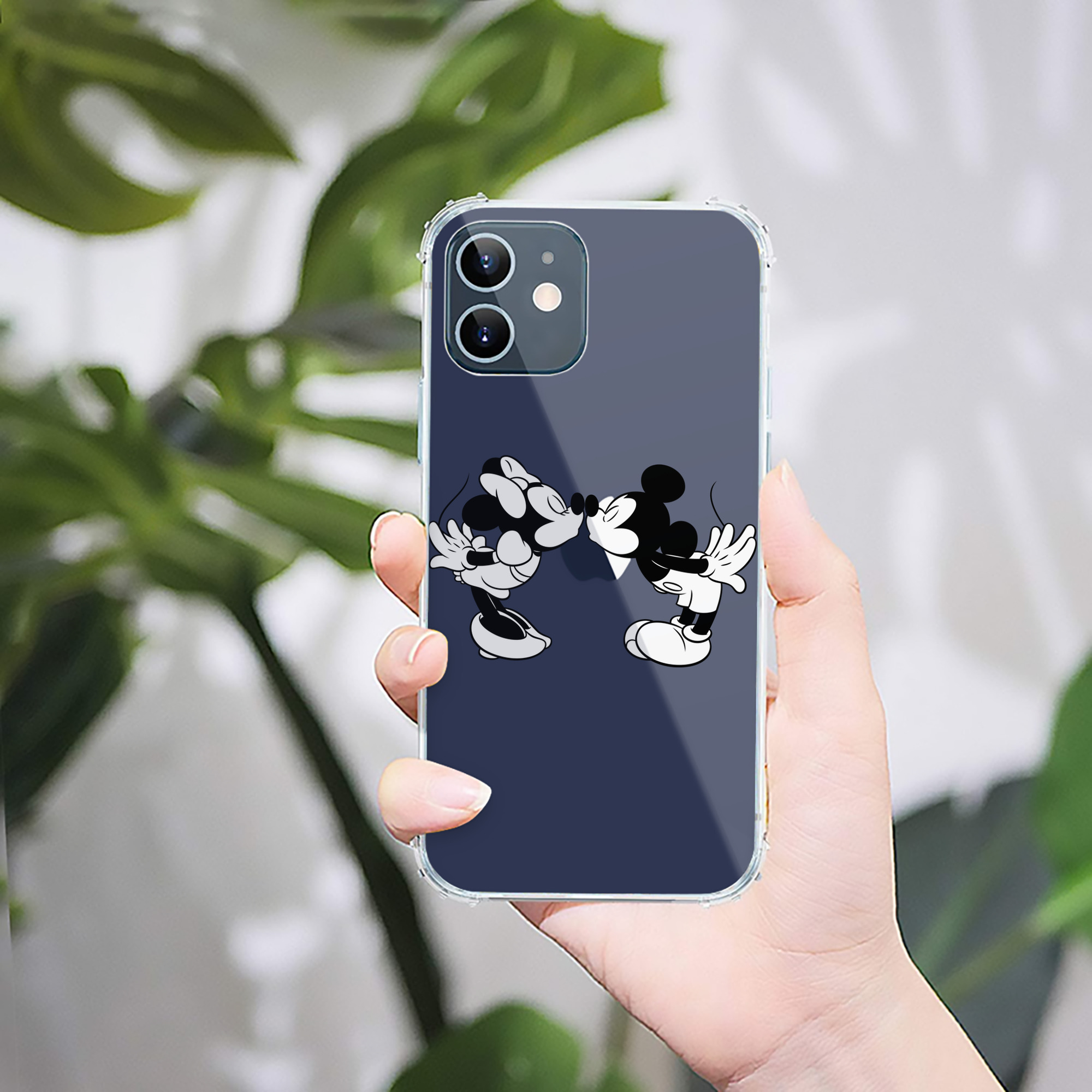 （画像用） ミッキーマウス Mickey Mouse 【iPhone 12シリーズ対応】透明スマホケース（クリアソフトケース）